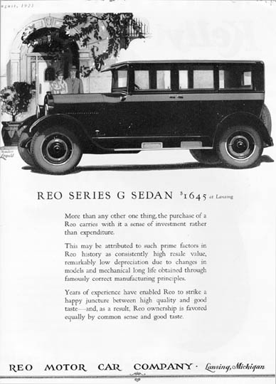 1925 REO Auto Advertising